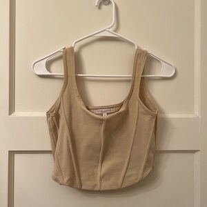 Cream beige tank top